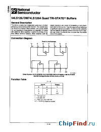 Datasheet DM74LS126AM производства National Semiconductor